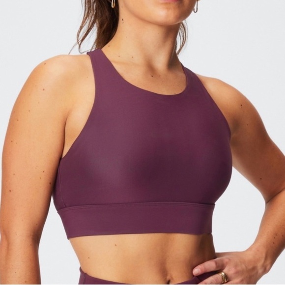 Fabletics No-Bounce High Impact Sports Bra in Purple - Picture 7 of 9